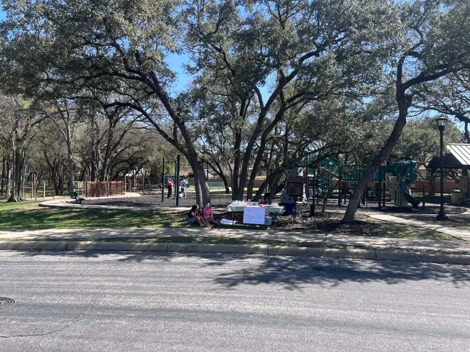 Volunteers assembling care kits